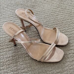 SCHUTZ Women's Nude Strappy Heels